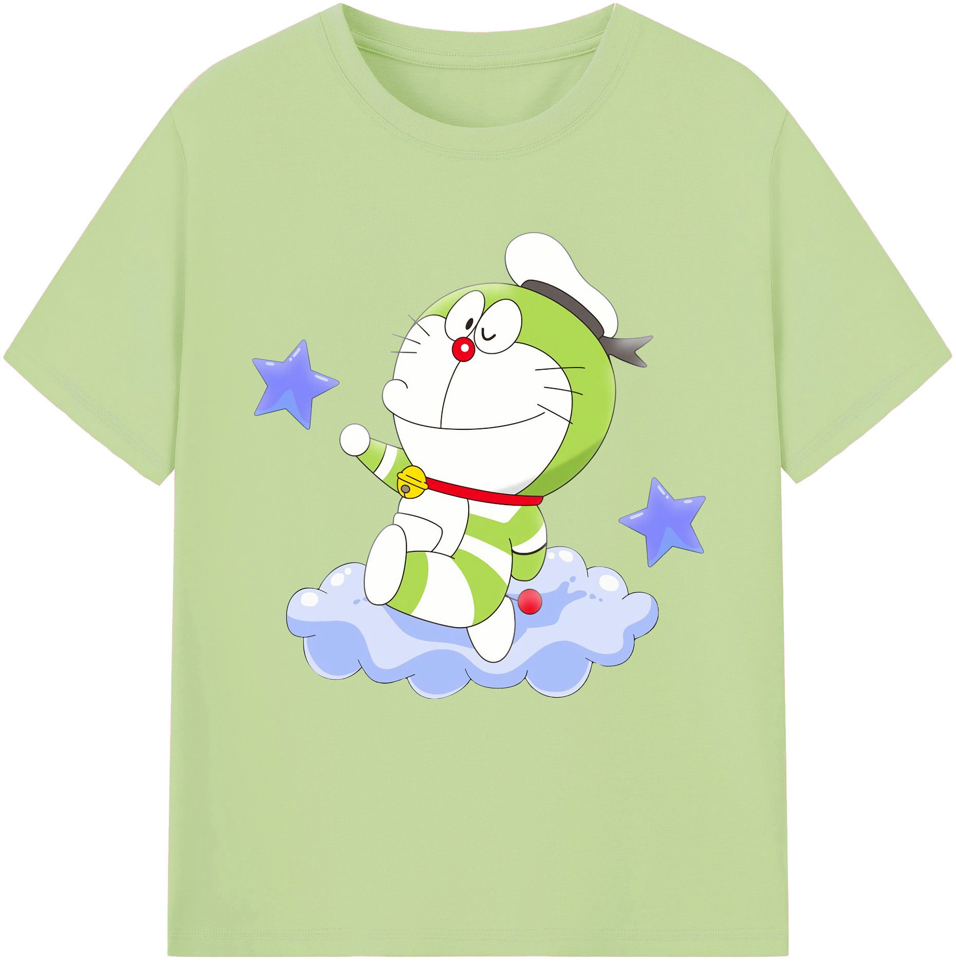 （画像用） ドラえもん Doraemon 綿100％半袖Tシャツ（フロントプリント）